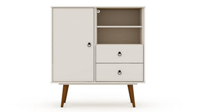 Manhattan Comfort Tribeca Mid-Century- Modern Dresser with 2-Drawers in Off WhiteManhattan Comfort-Dresser- - 1