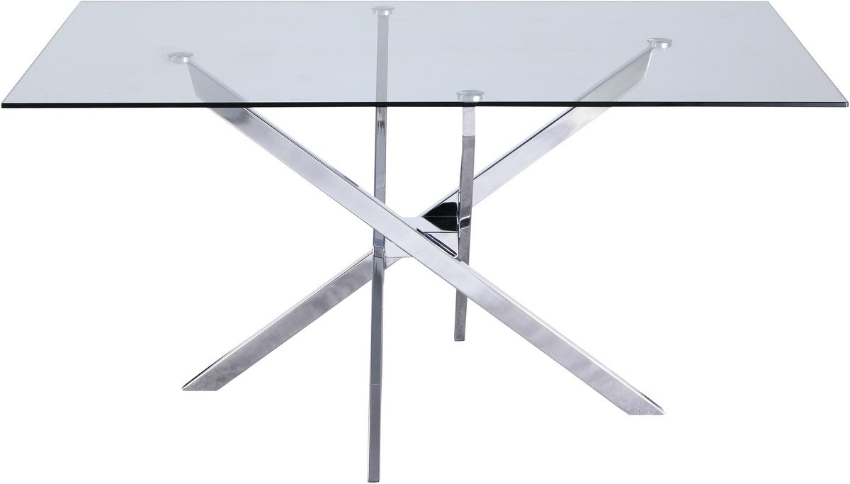 Meridian Furniture Xander Chrome Dining Table