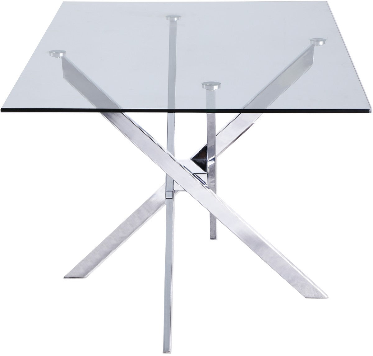 Meridian Furniture Xander Chrome Dining Table