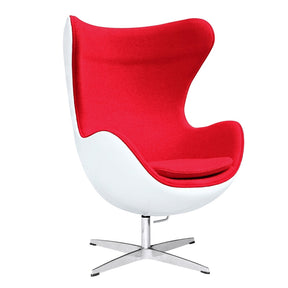 Finemod Imports Modern Fiesta Fiberglass Chair in Wool FMI9011-Minimal & Modern