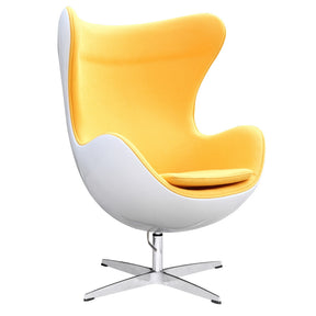 Finemod Imports Modern Fiesta Fiberglass Chair in Wool FMI9011-Minimal & Modern