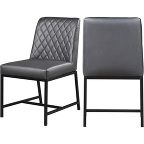 Meridian Furniture Bryce Grey Faux Leather Dining ChairMeridian Furniture - Dining Chair - Minimal And Modern - 1