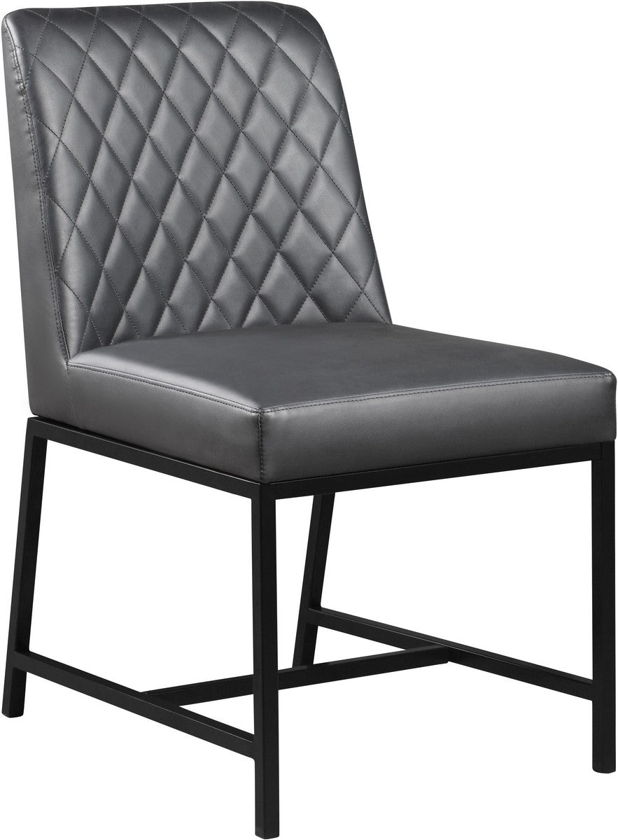Meridian Furniture Bryce Grey Faux Leather Dining Chair - Set of 2