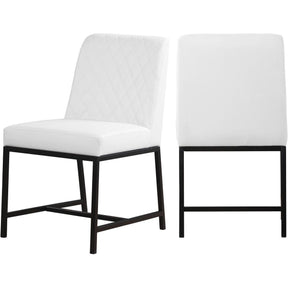 Meridian Furniture Bryce White Faux Leather Dining ChairMeridian Furniture - Dining Chair - Minimal And Modern - 1