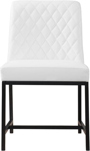 Meridian Furniture Bryce White Faux Leather Dining Chair - Set of 2