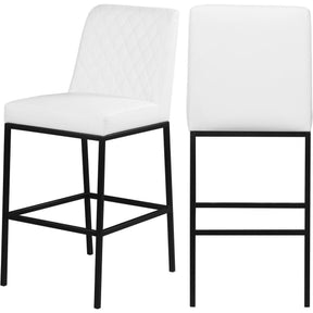 Meridian Furniture Bryce White Faux Leather StoolMeridian Furniture - Stool - Minimal And Modern - 1