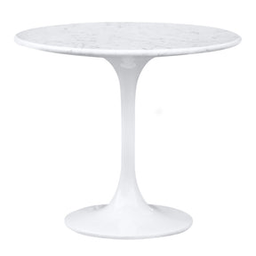Finemod Imports Modern Flower End Side Table With Marble Top FMI9223-Minimal & Modern