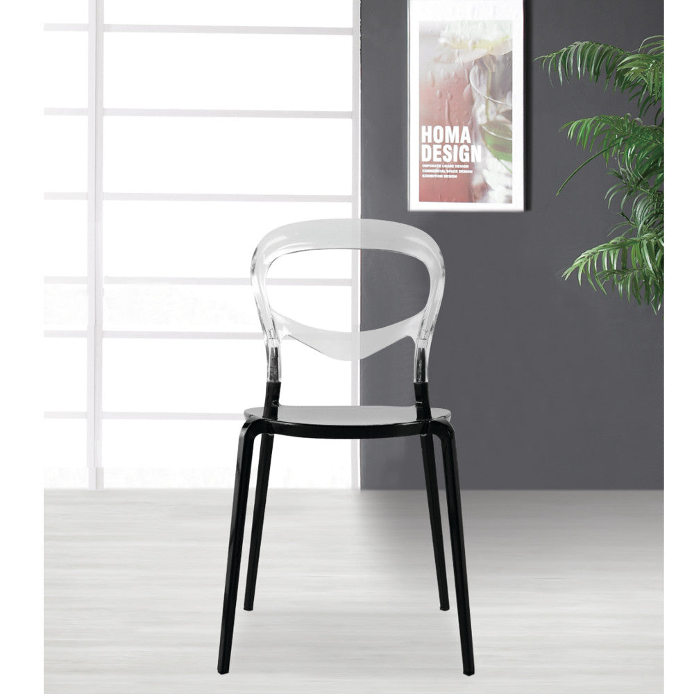 Finemod Imports Modern Evo Acrylic Dining Side Chair FMI9224-transparent-Minimal & Modern
