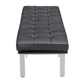 Finemod Imports Modern Pika 3 Seater Bench In Genuine Leather FMI9234-Minimal & Modern