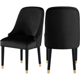 Meridian Furniture Omni Black Velvet Dining ChairMeridian Furniture - Dining Chair - Minimal And Modern - 1