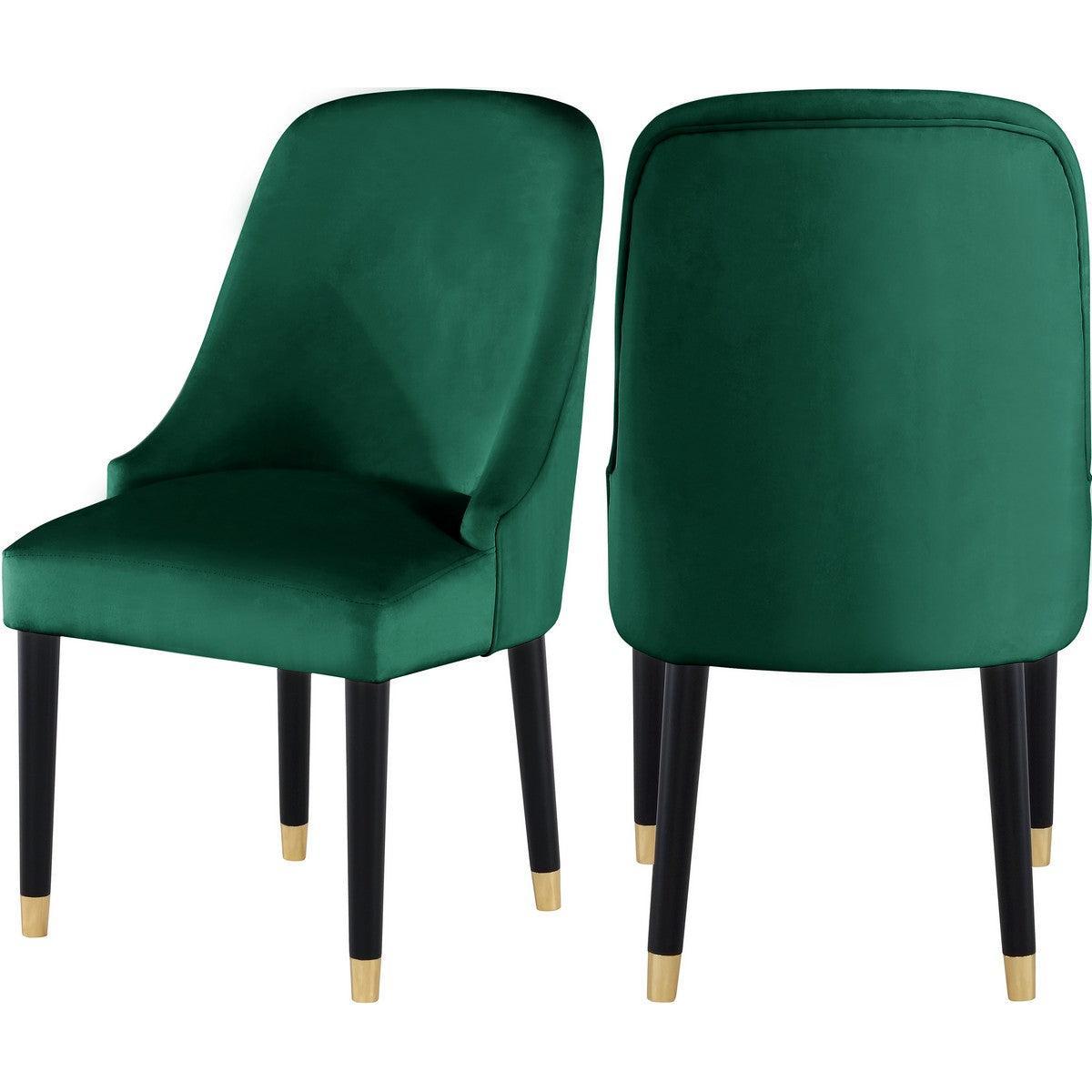 Meridian Furniture Omni Green Velvet Dining ChairMeridian Furniture - Dining Chair - Minimal And Modern - 1