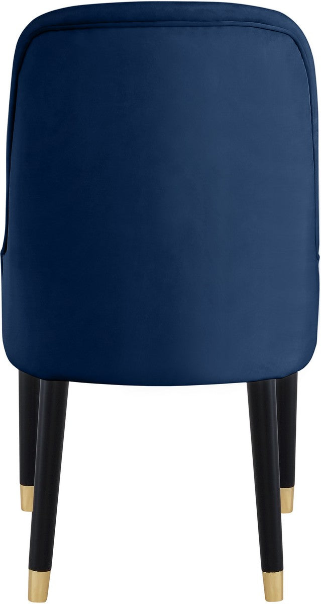 Meridian Furniture Omni Navy Velvet Dining Chair - Set of 2