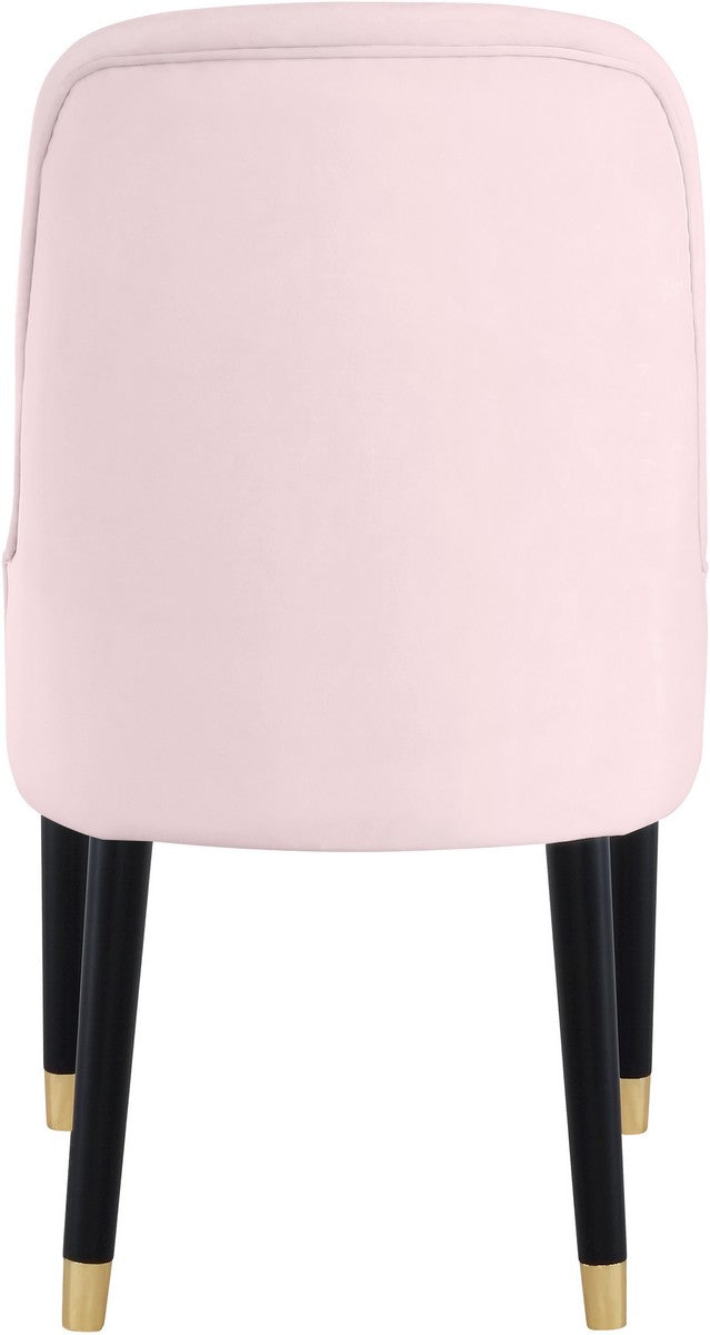 Meridian Furniture Omni Pink Velvet Dining Chair - Set of 2