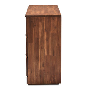 Baxton Studio Austin Modern and Contemporary Caramel Brown Finished 6-Drawer Wood Dresser