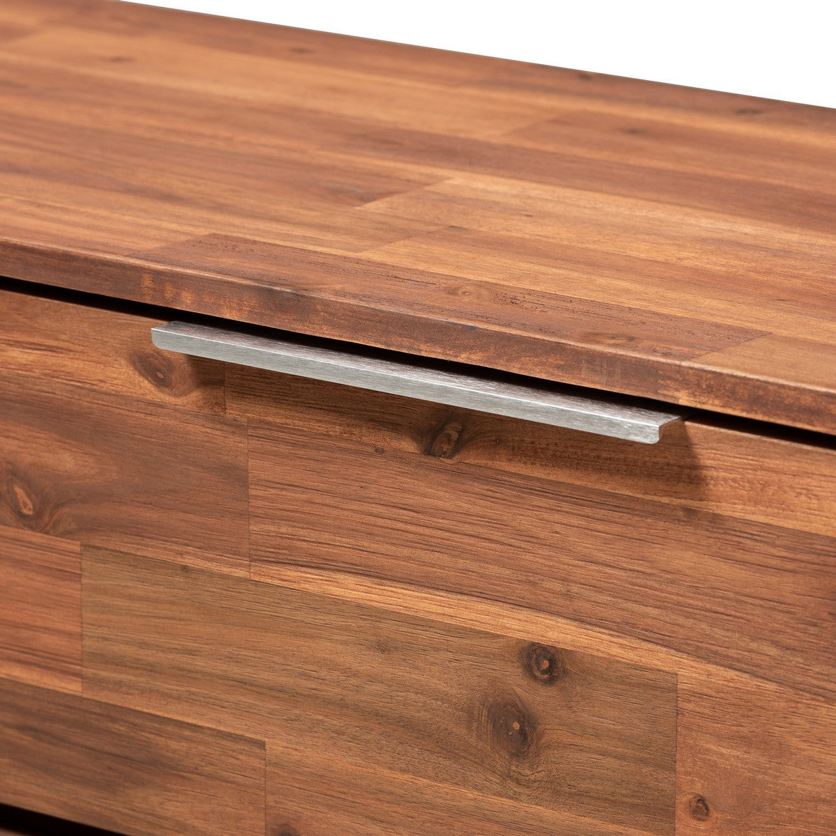 Baxton Studio Austin Modern and Contemporary Caramel Brown Finished 6-Drawer Wood Dresser