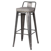 Metropolis PU Leather Low Back Bar Stool - Set of 4 by New Pacific Direct - 9300031