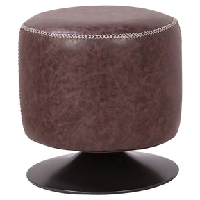 Gaia PU Leather Round Ottoman by New Pacific Direct - 9300034