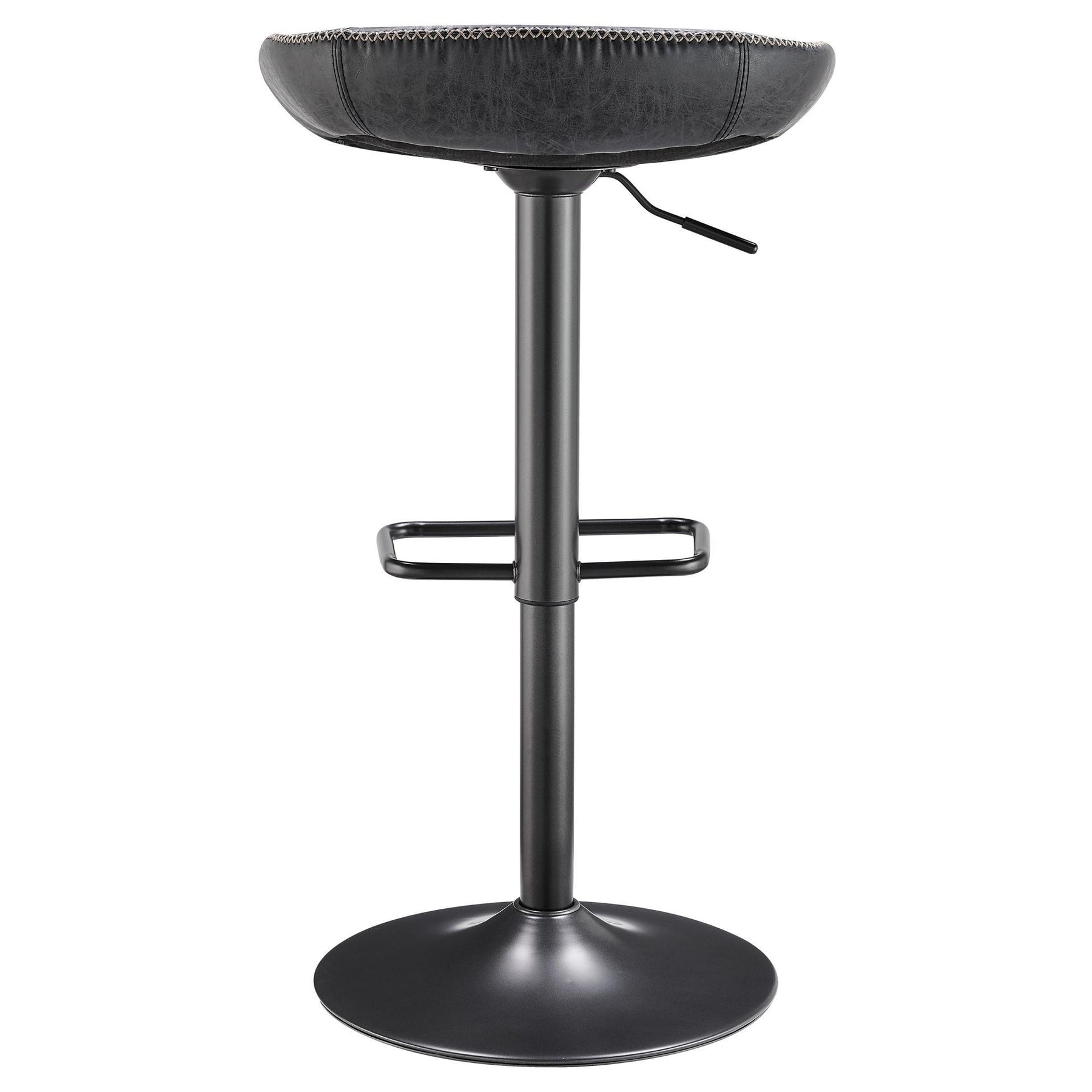Rogue PU Leather Gaslift Bar Stool (Set of 2) by New Pacific Direct - 9300085