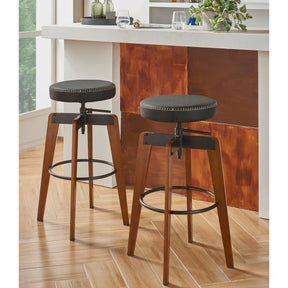 Nelson PU Adjustable Stool by New Pacific Direct - 9300109