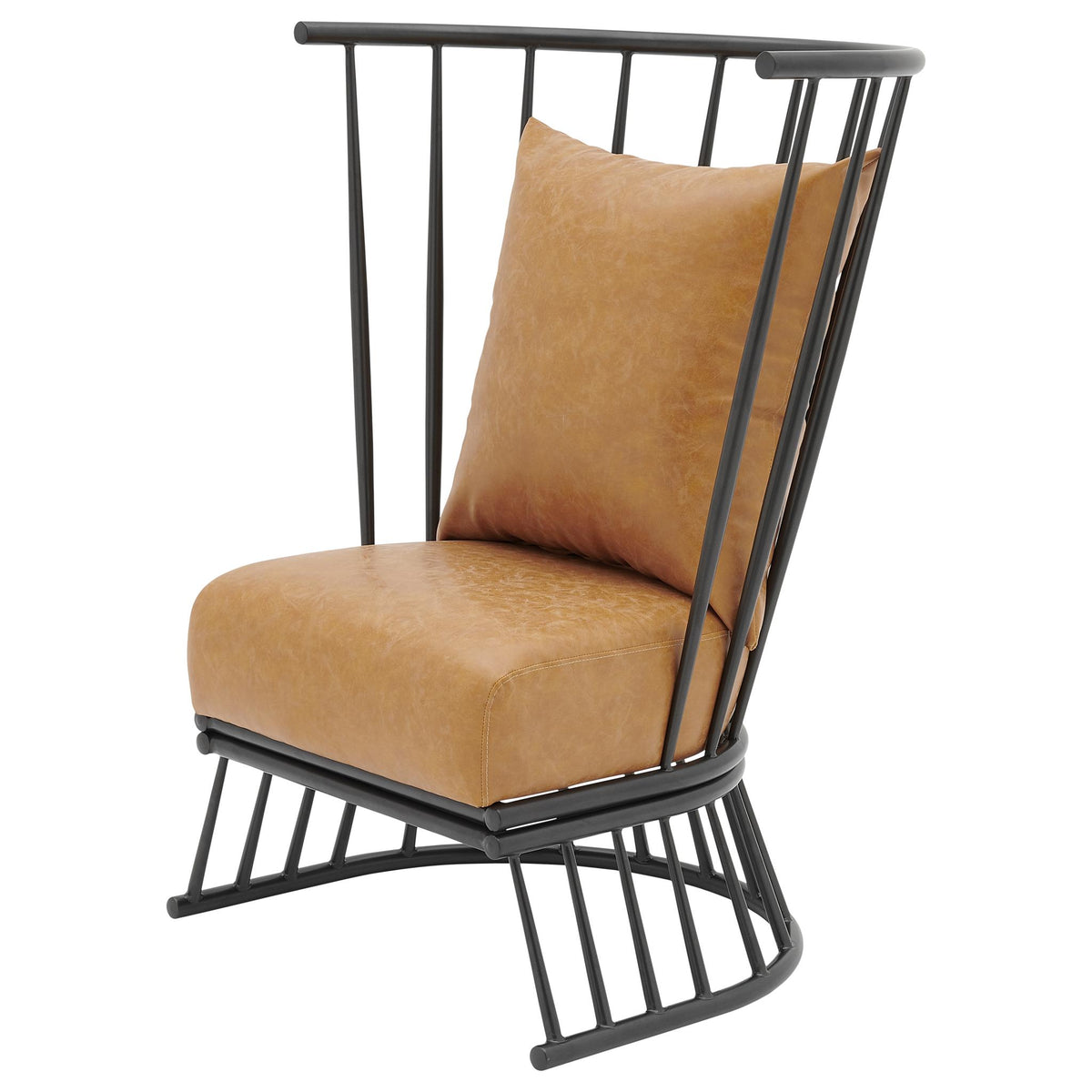 Jupiter KD PU Metal Accent Chair by New Pacific Direct - 9300119
