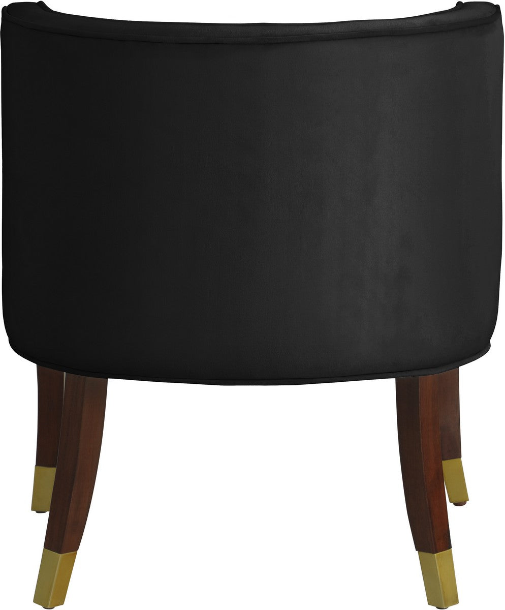 Meridian Furniture Perry Black Velvet Dining Chair - Set of 2