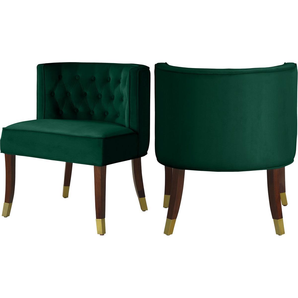 Meridian Furniture Perry Green Velvet Dining ChairMeridian Furniture - Dining Chair - Minimal And Modern - 1
