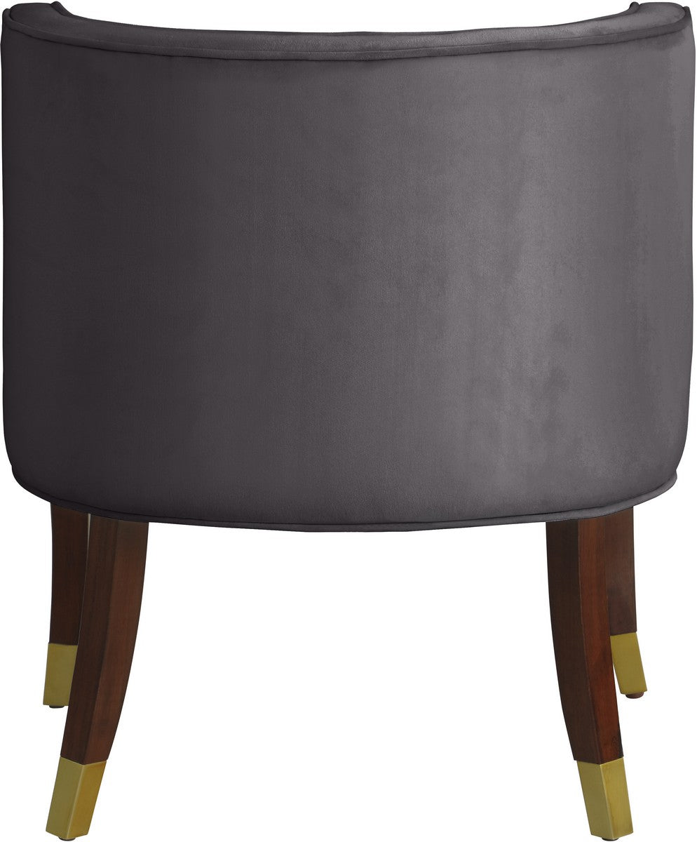 Meridian Furniture Perry Grey Velvet Dining Chair - Set of 2