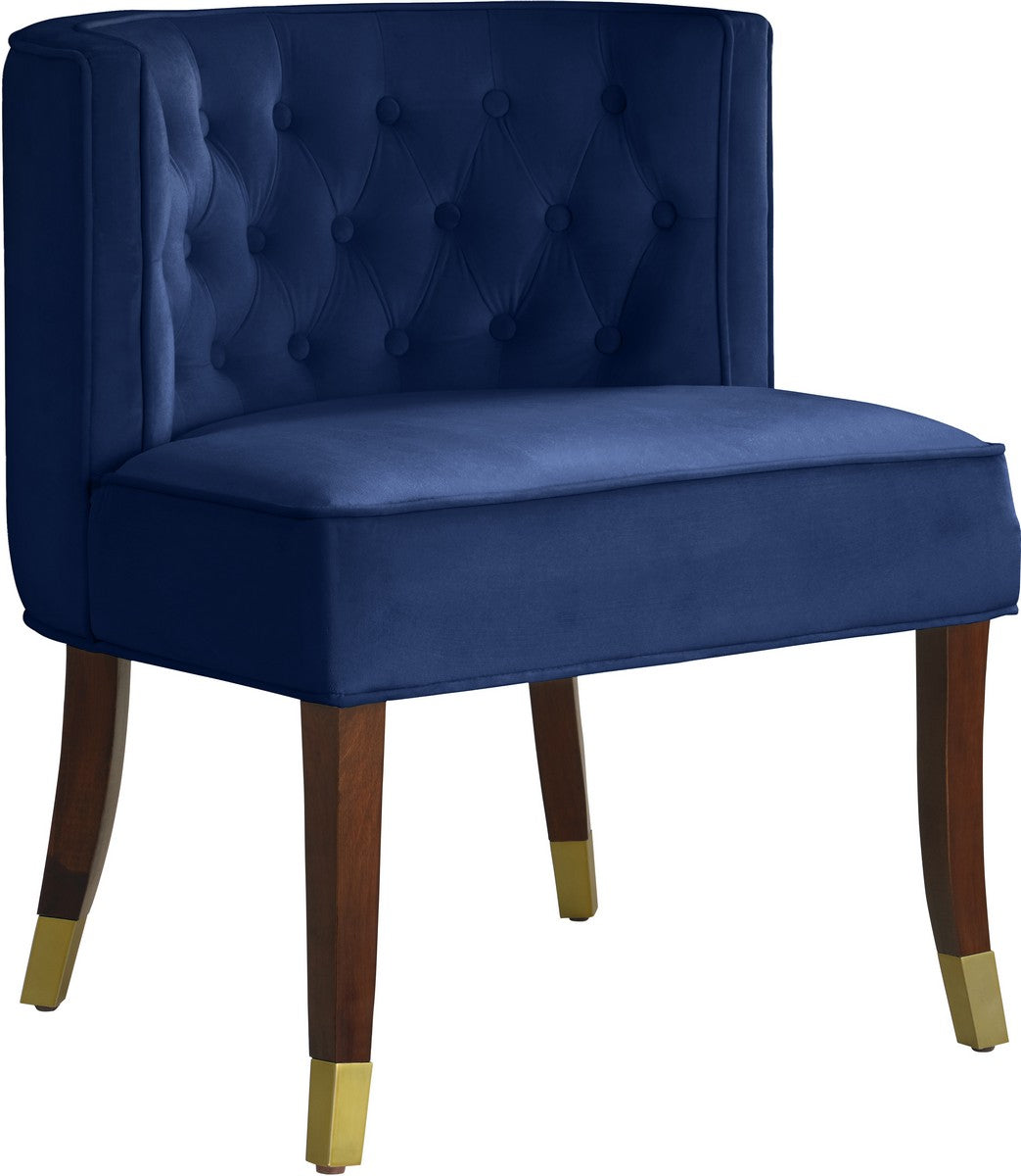 Meridian Furniture Perry Navy Velvet Dining Chair - Set of 2