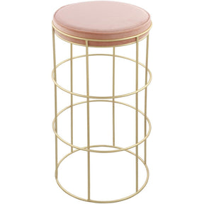 Meridian Furniture Rebar Pink Velvet Counter StoolMeridian Furniture - Counter Stool - Minimal And Modern - 1