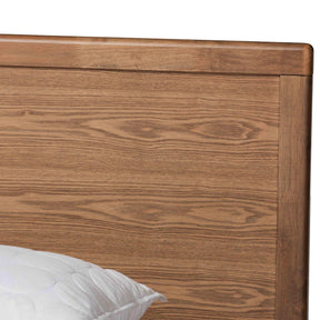 Baxton Studio Aras Modern And Contemporary Transitional Ash Walnut Brown Finished Wood King Size 3-Drawer Platform Storage Bed - Aras-Ash Walnut-King