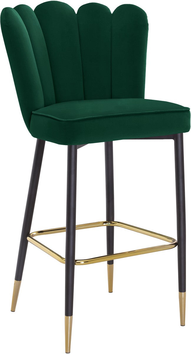 Meridian Furniture Lily Green Velvet Stool - Set of 2