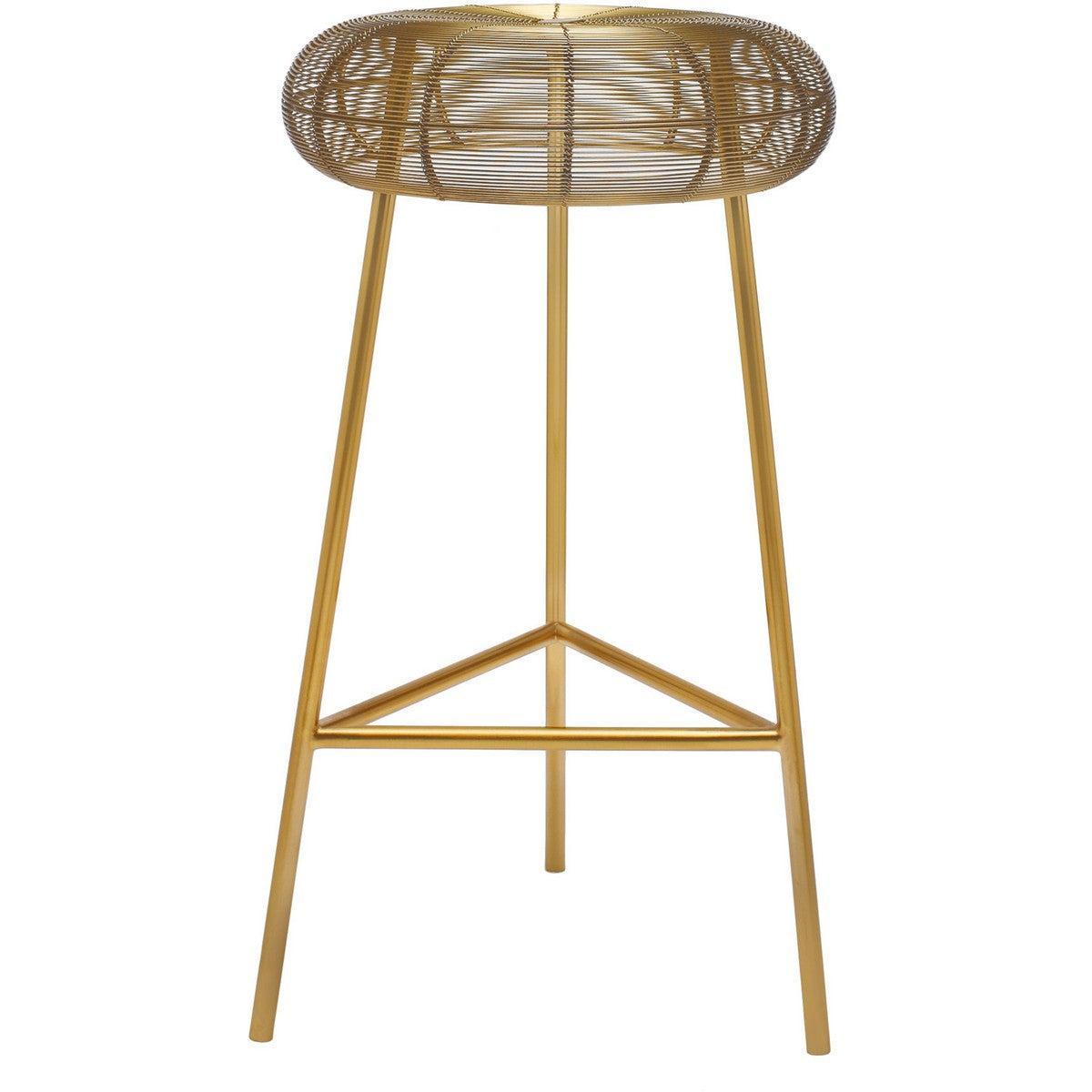 Meridian Furniture Tuscany Gold Counter StoolMeridian Furniture - Counter Stool - Minimal And Modern - 1