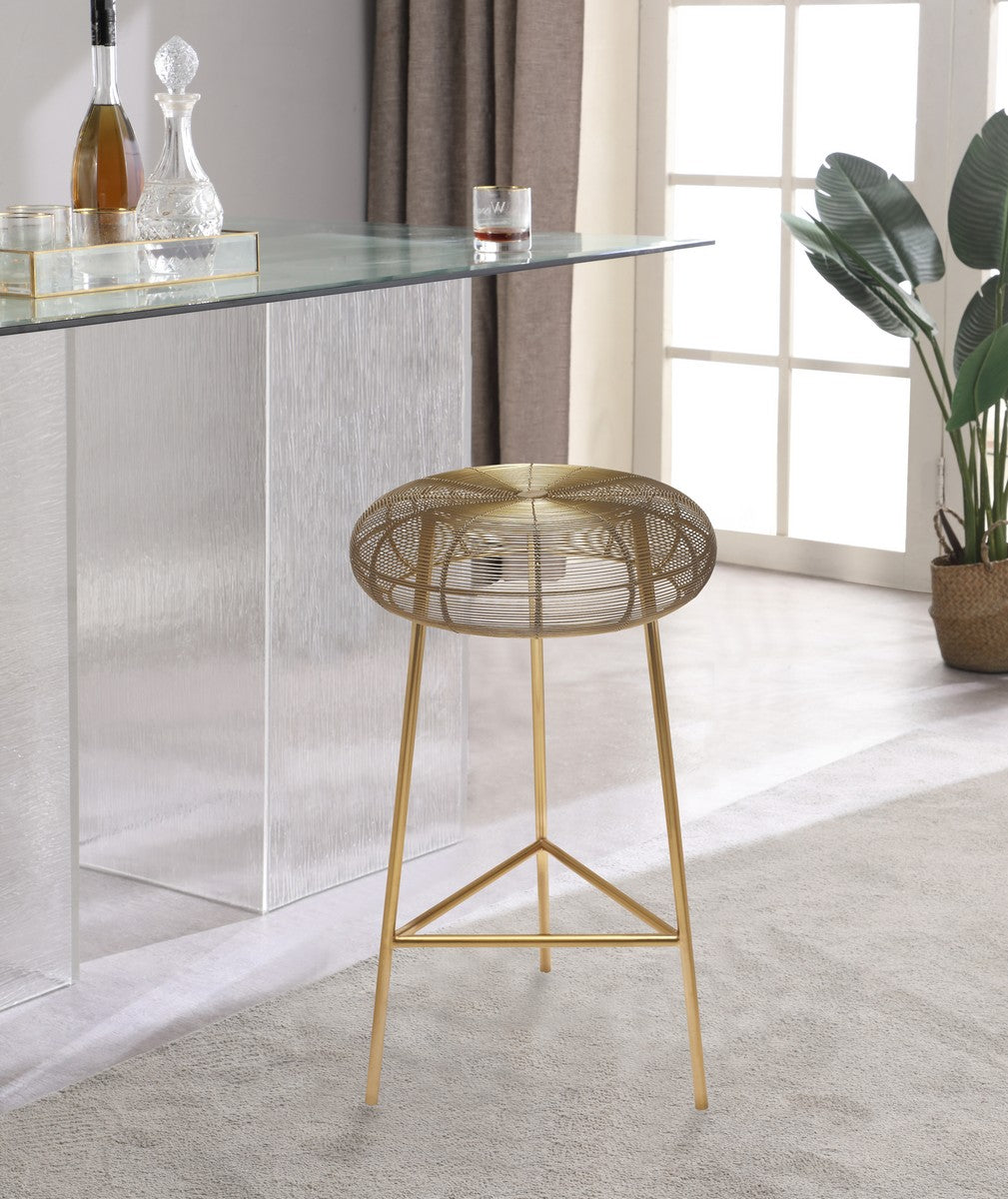 Meridian Furniture Tuscany Gold Counter Stool