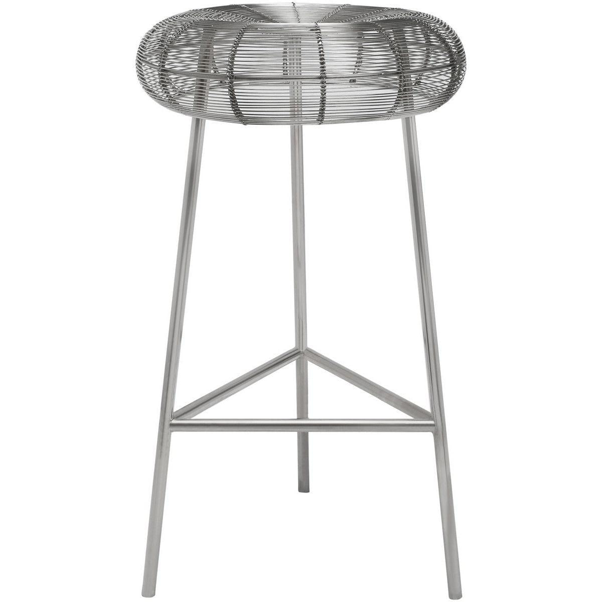 Meridian Furniture Tuscany Silver Counter StoolMeridian Furniture - Counter Stool - Minimal And Modern - 1