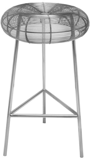 Meridian Furniture Tuscany Silver Counter Stool