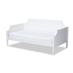 Baxton Studio Mariana Classic and Traditional White Finished Wood Twin Size Daybed Baxton Studio-daybed-Minimal And Modern - 1