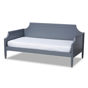 Baxton Studio Mariana Classic and Traditional Grey Finished Wood Twin Size Daybed Baxton Studio-daybed-Minimal And Modern - 1