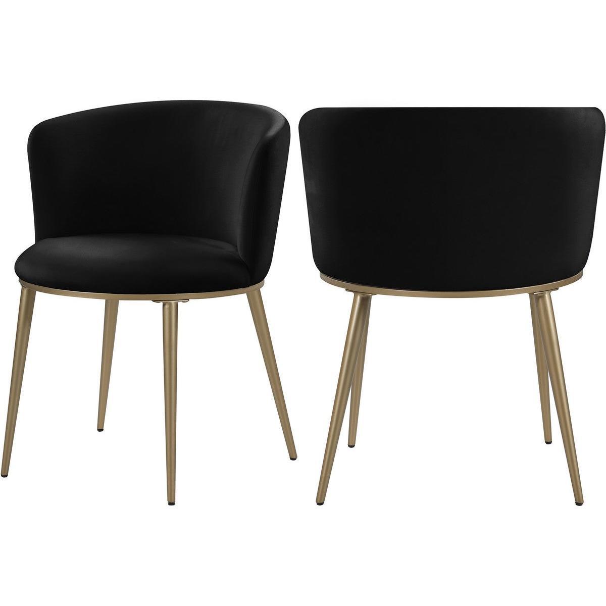 Meridian Furniture Skylar Black Velvet Dining ChairMeridian Furniture - Dining Chair - Minimal And Modern - 1
