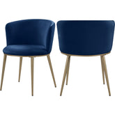 Meridian Furniture Skylar Navy Velvet Dining ChairMeridian Furniture - Dining Chair - Minimal And Modern - 1