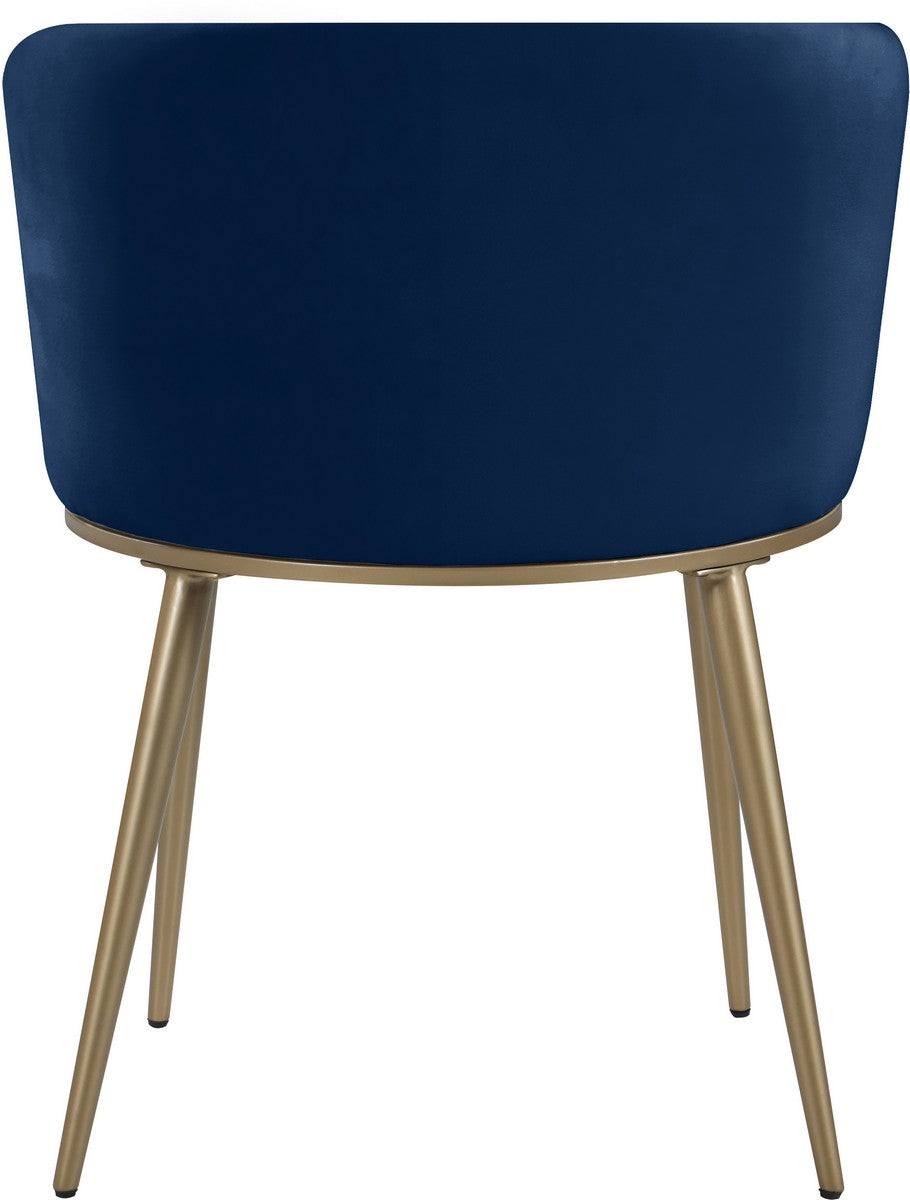 Meridian Furniture Skylar Navy Velvet Dining Chair - Set of 2