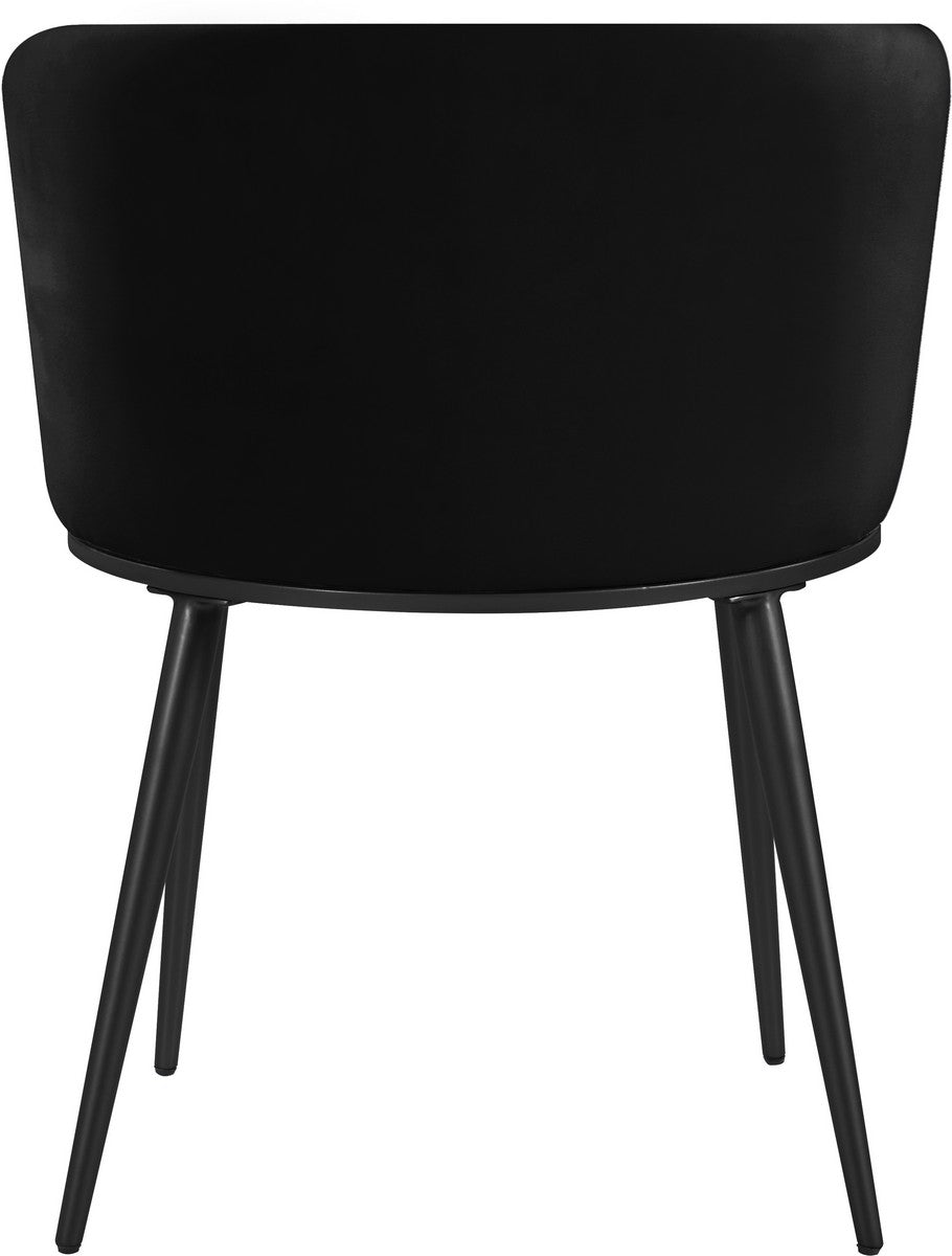 Meridian Furniture Skylar Black Velvet Dining Chair - Set of 2