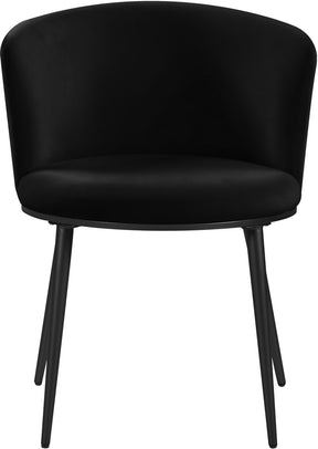 Meridian Furniture Skylar Black Velvet Dining Chair - Set of 2