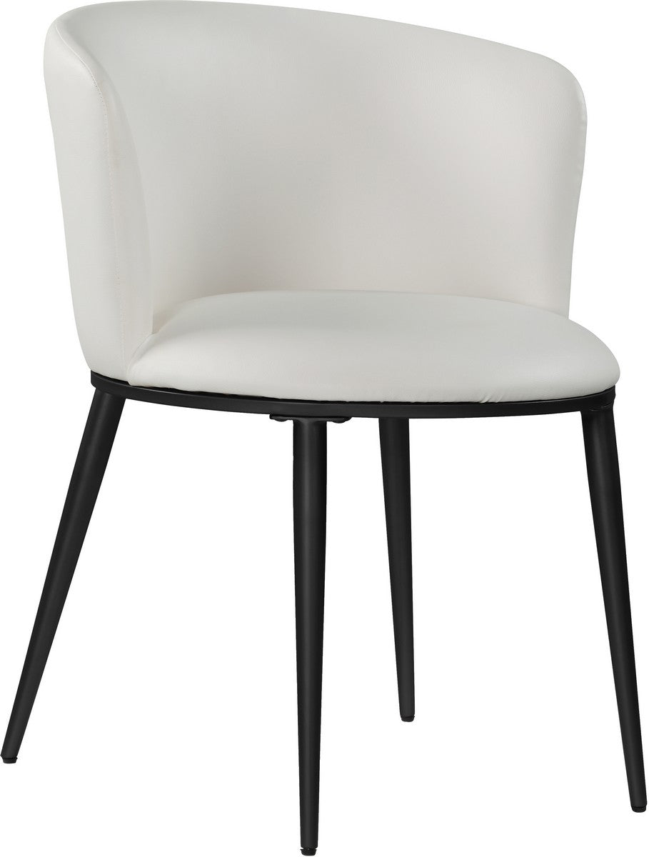 Meridian Furniture Skylar White Faux Leather Dining Chair - Set of 2