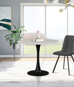Meridian Furniture Tulip Matte Black Dining Table (3 Boxes)