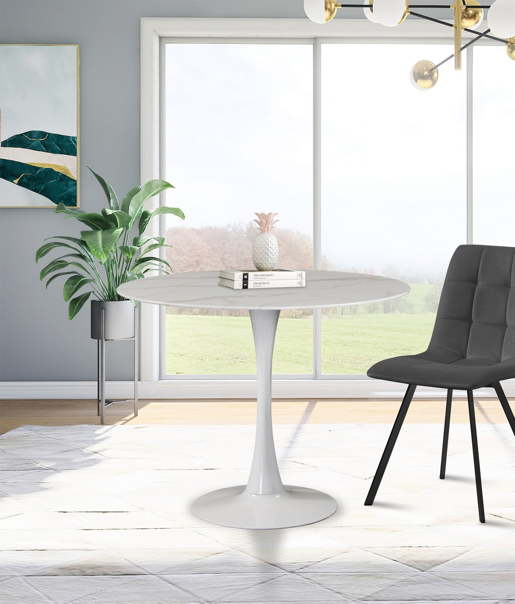 Meridian Furniture Tulip White Dining Table (3 Boxes)