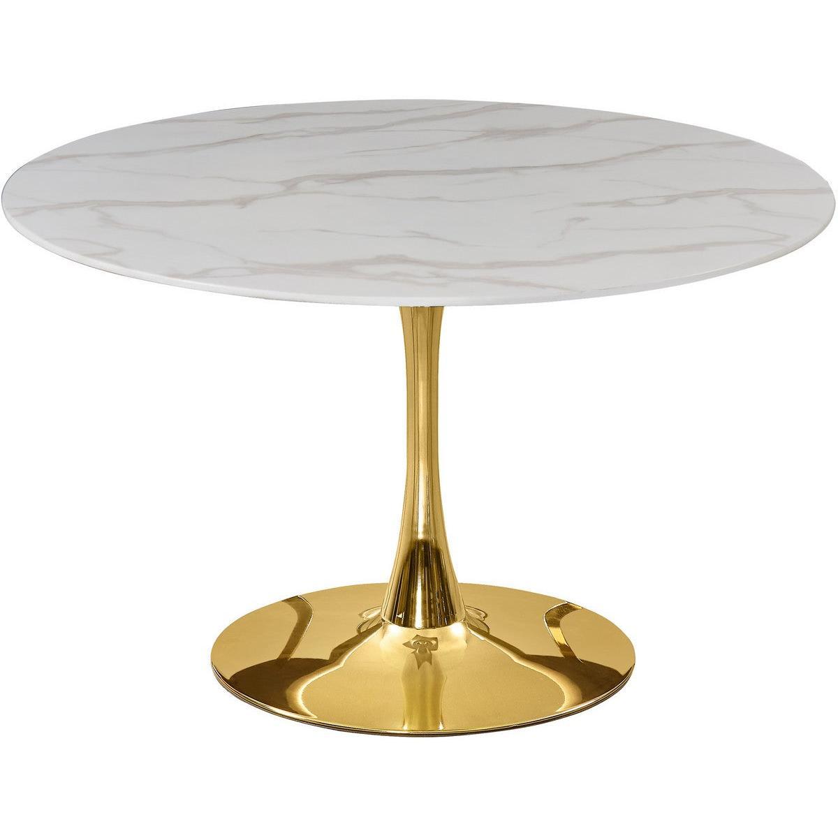 Meridian Furniture Tulip Gold Dining Table (3 Boxes)Meridian Furniture - Dining Table (3 Boxes) - Minimal And Modern - 1