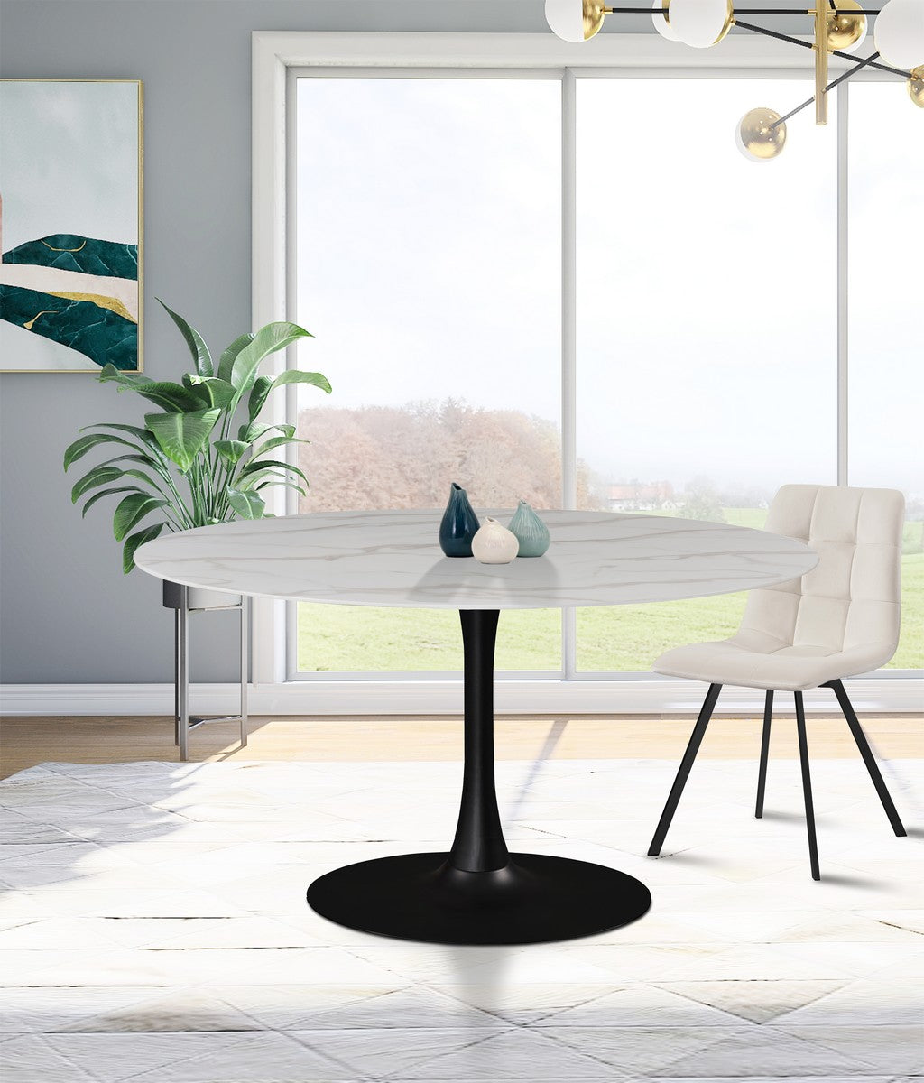 Meridian Furniture Tulip Matte Black Dining Table