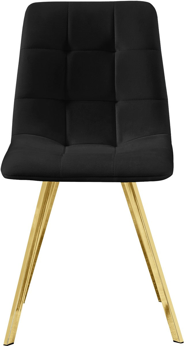 Meridian Furniture Annie Black Velvet Dining Chair - Set of 2