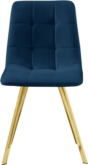 Meridian Furniture Annie Navy Velvet Dining Chair - Set of 2