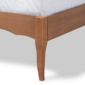 Baxton Studio Marieke Vintage French Inspired Ash Wanut Finished Full Size Wood Bed Frame